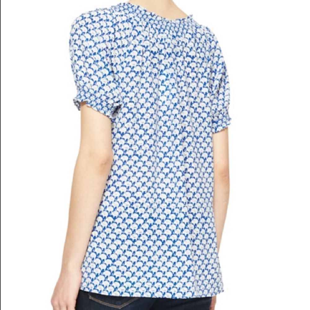 Joie Masha 100% Silk Elephant Print Tassel Blouse - Picture 8 of 9